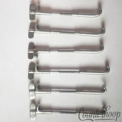 *W&A 6x Snare Drum x4" Single-Tension T-Rods+Claws Nickel 10s Walberg & Auge USA image 2