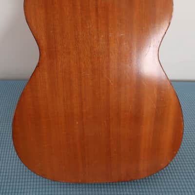 Vintage 1960s Harmony H162 Concert 5105 H165 All Mahogany Guitar Low Action Playable Beautiful Binding Nice Patina Very Clean image 12