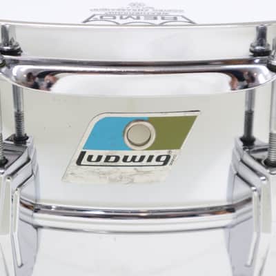 VINTAGE LUDWIG 1970s B/O Badge Supraphonic402 14x6.5 image 7