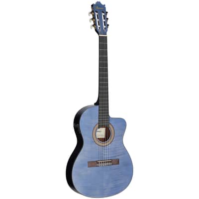Ibanez GA5FMTCE Acoustic-Electric Classical Guitar, Open Pore Berry image 2