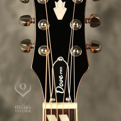 2013 Epiphone Dove Pro/Studio Dreadnought Flattop Acoustic Violin Burst image 3