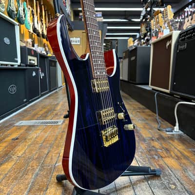 Ibanez High Performance RG421HPAH Solid Body Blue Wave Black image 2
