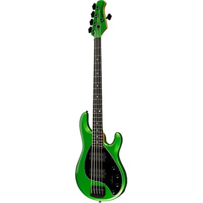 Ernie Ball Music Man StingRay5 Special HH 5-String Electric Bass Guitar - Kiwi Green image 4