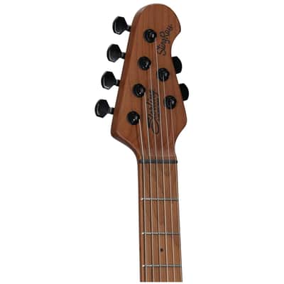 Sterling by Music Man Ryan "Fluff" Bruce StingRay Electric Guitar, Amana Boat Blue image 7