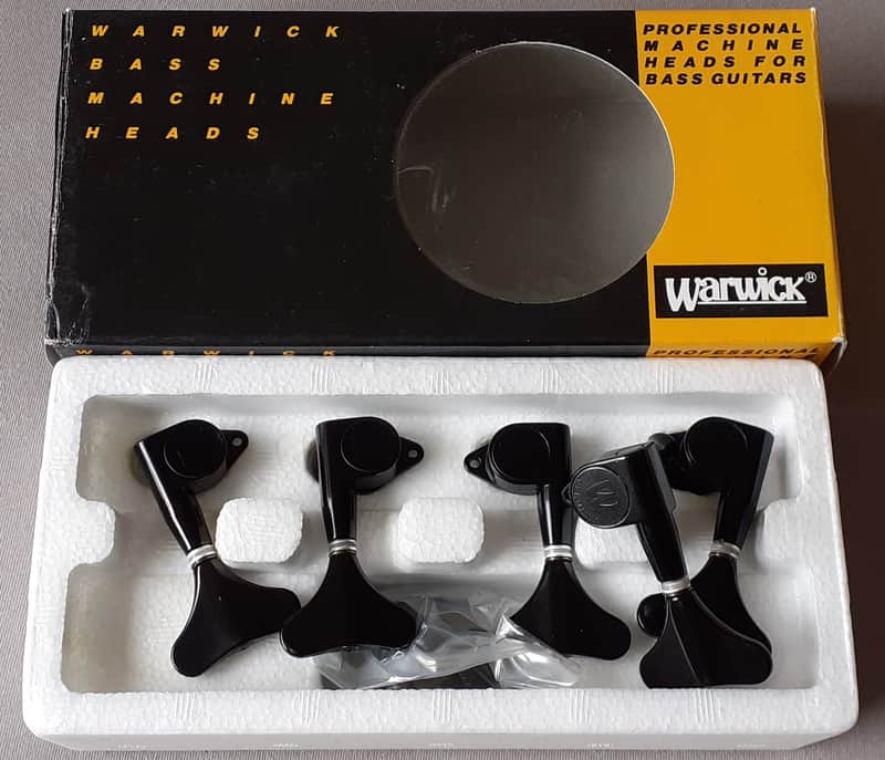 Warwick Thumb Bass Original NOS tuners 5 string 3+2 Made by Gotoh 1990s Black image 1