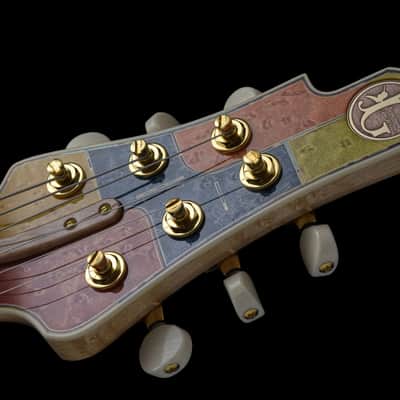 Jersey Girl Homemade Guitars “Coota-Coneysides” 2022 Multi Colored Inlaid Top, NEW (Authorized Deale image 18
