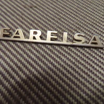 FARFISA ORGAN 1960's METAL LOGO RARE! NAME PLATE VINTAGE image 1