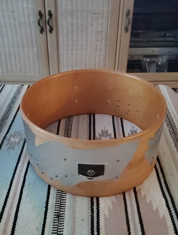 *1 DAY PRICE! CLEAN! TAMA VINTAGE 1980s 1990S MASTERCRAFT or ARTWOOD? 6.5 X 14 WOODEN SNARE DRUM SHELL image 1