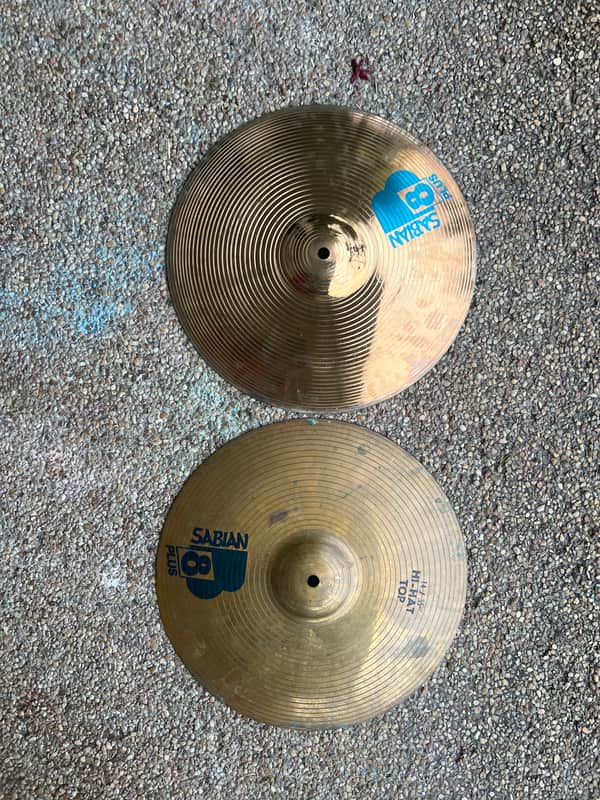 Sabian B8 plus 1980s 14” hats first generation image 1