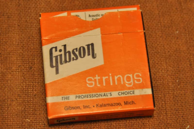 Gibson NOS Vintage Gibson Guitar Strings Sonomatic Mona Steel G or 3rd wound #E335 Qty 6 #A
