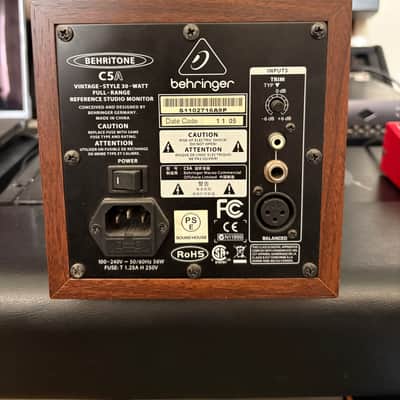 Behringer C5A Behritone Active Studio Monitor (Single) 2010s - Wood image 3
