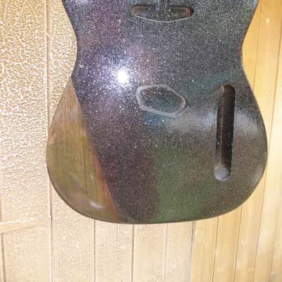 DY Guitars Eddie Vedder tribute black sparkle relic tele body PRE-BUILD ORDER image 6