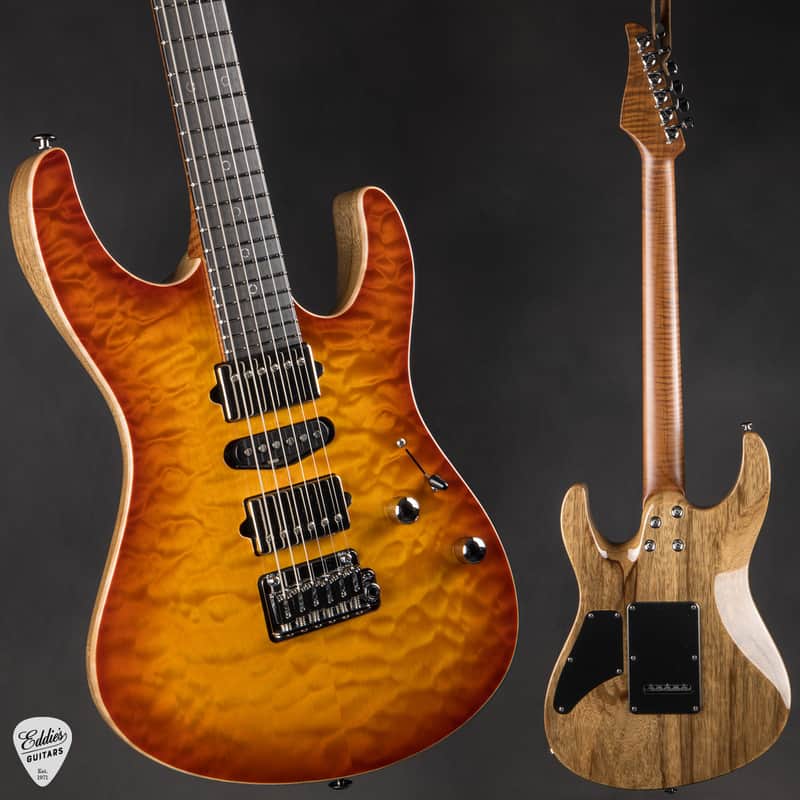Suhr Modern Quilt Maple & Black Limba - Honey Burst #83100 image 1