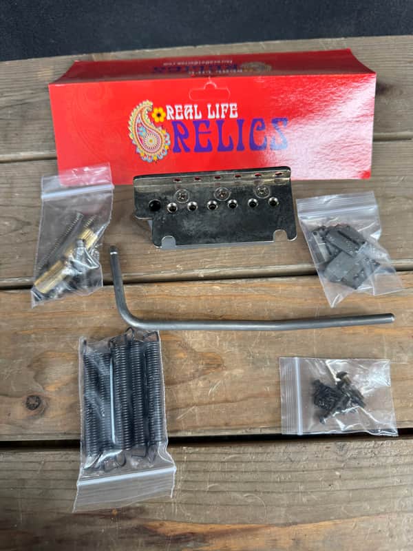 Real Life Relics Fender® Aged American Ultra Stratocaster® Bridge Assembly Model #: 0077092049 image 1