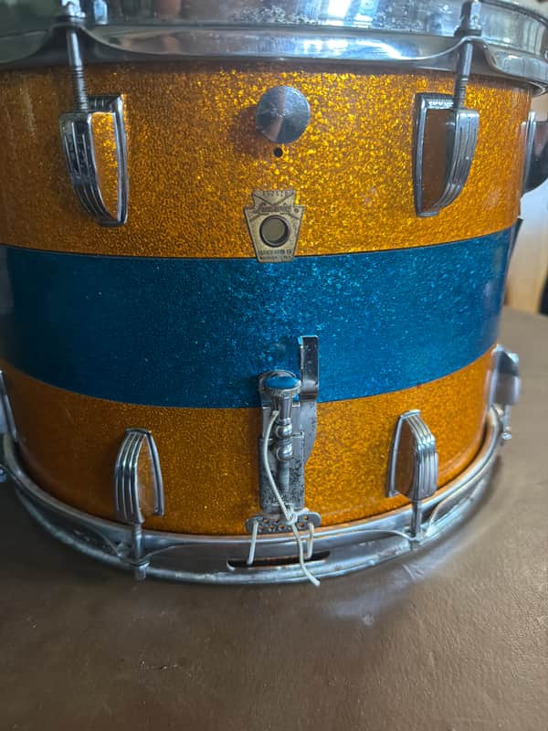 Ludwig super classic 80s - triband blue and gold image 1