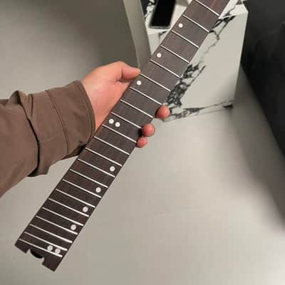 Headless angled farts 24frets roasted maple electric guitar neck T contour 25.5 spoke truss rod image 1