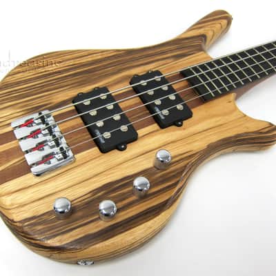 4-String Bass Guitar Zebra Wood - Thru Neck image 2