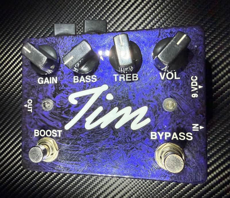 Paul Cochrane Tim V1 Overdrive-Boost, 2010s, Hand Wired - Purple image 1