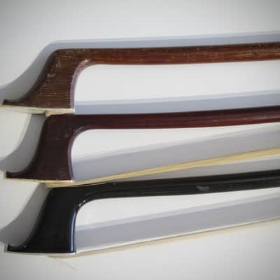 German Cello Bows High Quality 4/4 Lot of Three (3) Circa-1900s-Brown image 3