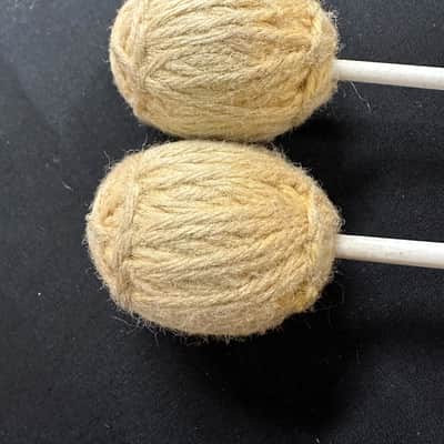 Vintage Musser M-8 Mallets, Soft Yellow, 2-Step Handles, 1970s-80s - EXCELLENT image 5