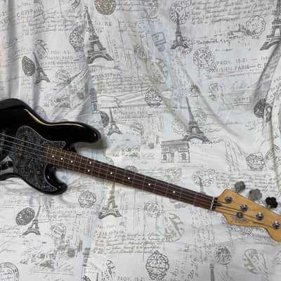 1999 Fender Standard Series Jazz Bass Black Real Rosewood Fingerboard Hard Shell Case image 10