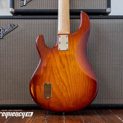 Ernie Ball Music Man Stingray 5 Bass with a Birdseye Maple Neck in Sunburst - 1991 image 14