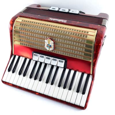 Vintage German Made TOP Piano Accordion Weltmeister 60 bass,8 sw.+Original Hard Case&Shoulder Straps image 6