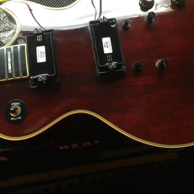 Gibson Les Paul Custom 1976 - wine red image 12