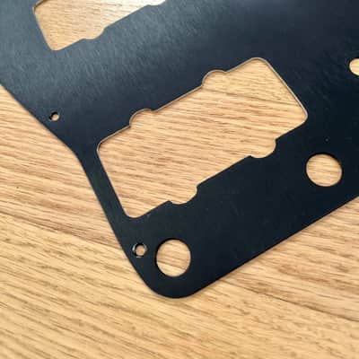 Tone-Guard Jazzmaster Pickguard (No Rhythm Circuit) - Black Anodized Aluminum image 4