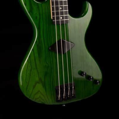 Pre Owned 1996 Rick Turner Prototype E-2 EL-434 PM Transparent Green Bass With OHSC image 9