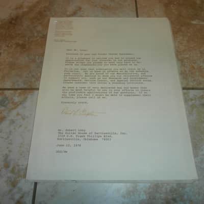 Vintage 1978 Fender Dealer Agreement, Company Letter! Rare, Original Case Candy, Paperwork! image 1