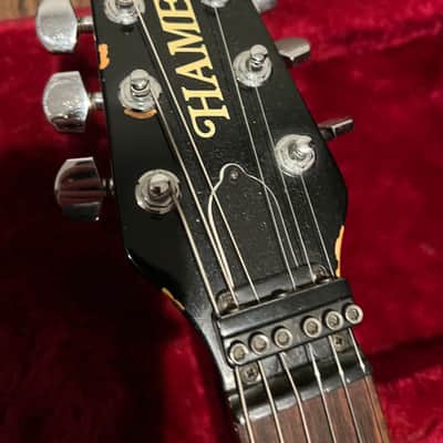 Hamer Blitz 1980s - Yellow tiger stripe Mick Mars image 7