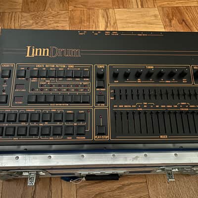 Linn LinnDrum LM2 with Kenton Midi and case