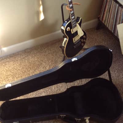 Memphis LP style vintage Tone Monster! DiMarzios, upgraded tuners, bridge and bar. w case single cutaway image 7