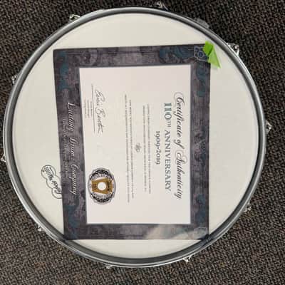 LUDWIG 110th ANNIVERSARY aged exotic avodire 7 x 14 anniversary snare drum 2019 image 8