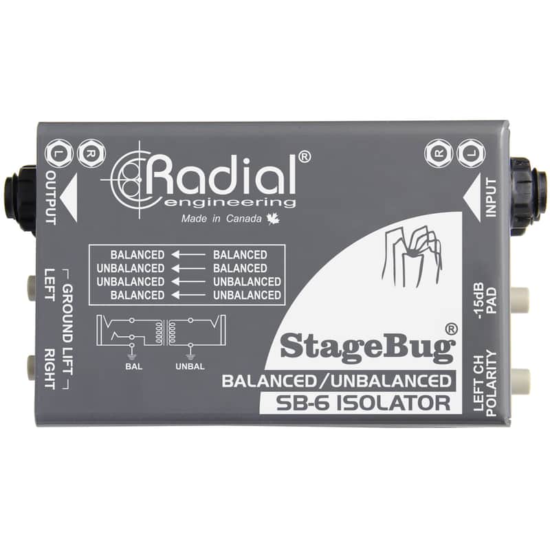 Radial Engineering StageBug SB-6 Passive Stereo Line Isolator image 1
