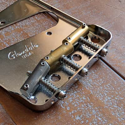 Glendale USA Telecaster Bridge And Neck Plate Compensated Saddles EXCELLENT image 3