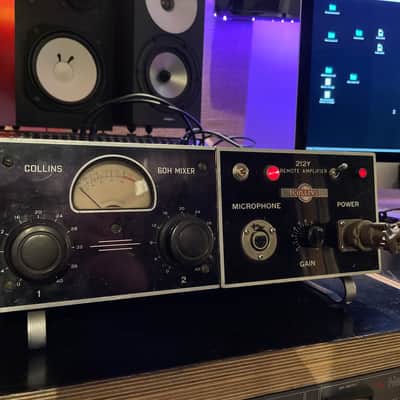 Heavily modified Rare 50’s Collins modular Lunchbox - 212y + 60H mixer w preamp - Serviced boutique mic pre! 3 input, 90db of gain w/ added 48v power! image 1