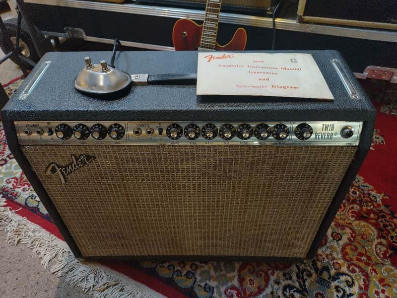 Vintage 70's Fender Twin Reverb OEM JBL D-120 1 Owner Free Shipping! image 1