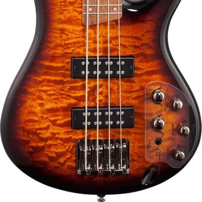 Ibanez SR400EQM Standard 4-String Bass Guitar, Jatoba Fingerboard, Dragon Eye Burst image 2
