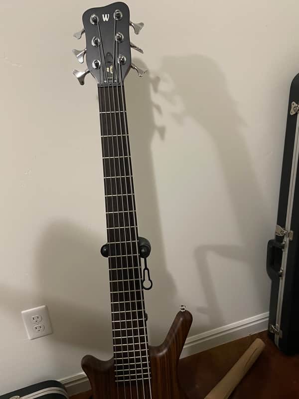 Lefty German team built Warwick Thumb bolt on 6 string Bubinga image 1