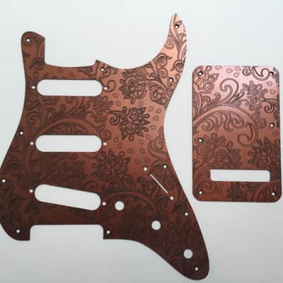 Copper Paisley Floral Custom Bakelite Pickguard Fender® Stratocaster® Strat® image 5