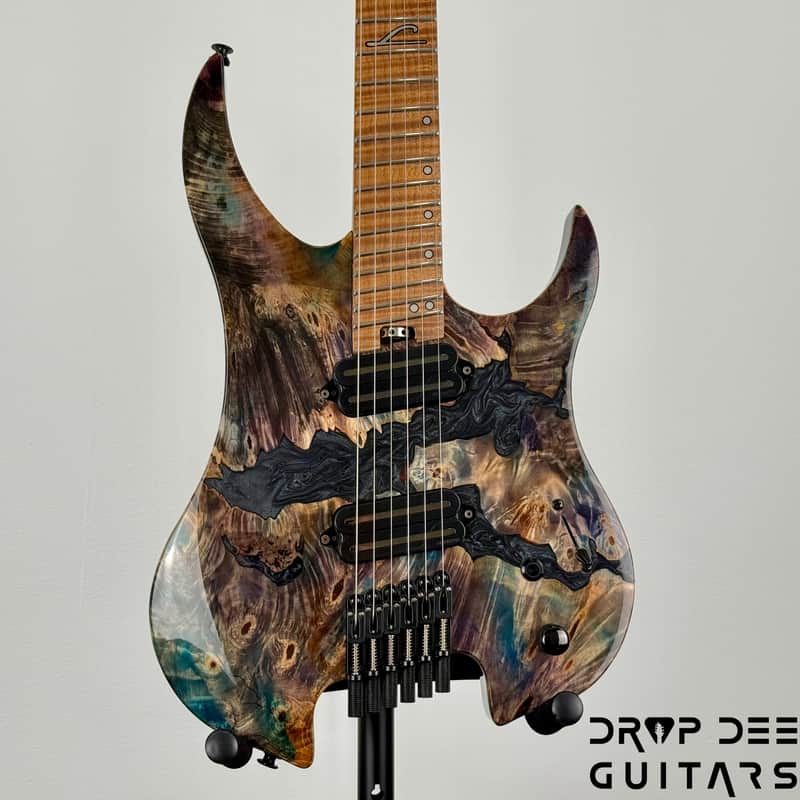 Legator Ghost X6F Multiscale Headless Electric Guitar w/ Bag - Coral image 1