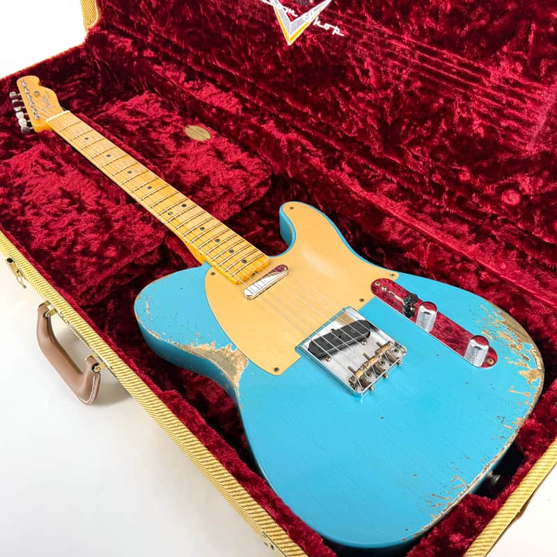 2021 Fender Custom Shop ’52 Heavy Relic Telecaster – Taos Turquoise image 1