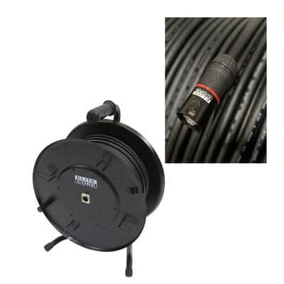 Super CAT5E 250 ft RJ45 Tactical Shielded Ethernet Reel Snake Cable- CS45 image 1