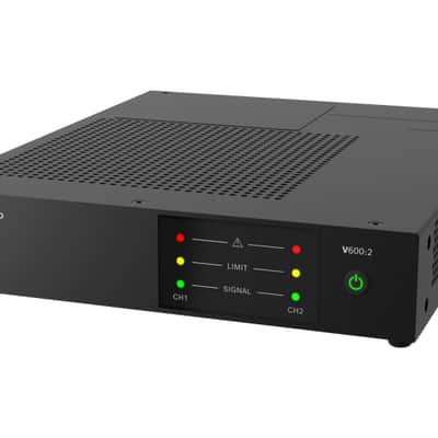 Dynacord V600:2 600W 2-Channel Commercial Power Amplifier (Half-Rack, 1RU) image 3