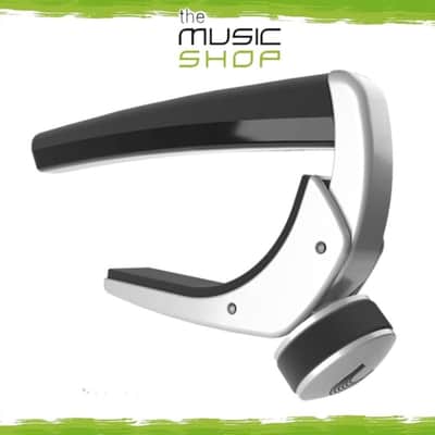 D'Addario Planet Waves Silver Pro Plus Capo With FlexFit Technology - PW-CP-19S image 1