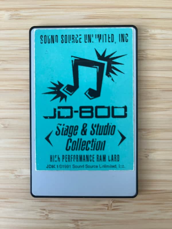 Roland Stage & Studio Collection ROM Card JD-800 JD-990 Sound Source patches Vintage image 1