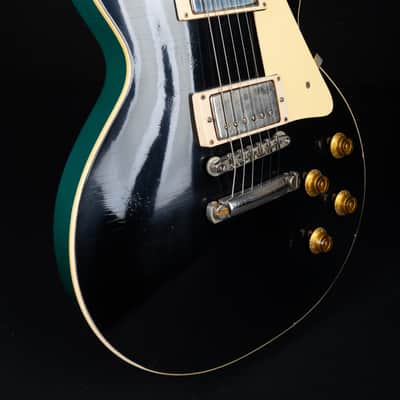 Gibson 1958 Les Paul Standard Murphy Lab Light Aged - Ebony Top / Metallic Sea Green Back! One Off image 10