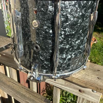Premier Royal Scot Pipe Band Snare Drum #2 1970s - Grey Marble and Chrome image 2